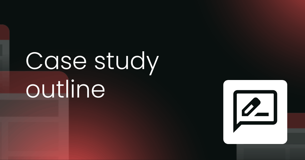 Case study outline template